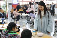 图集-梦之蓝杯女子名人战 陆敏全吴依铭走进宿豫少年宫