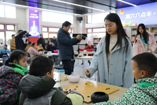 图集-梦之蓝杯女子名人战 陆敏全吴依铭走进宿豫少年宫