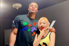 跟威少合影的韩国最美DJ,是何来路？打碟时看的眼晕,真正白的发光