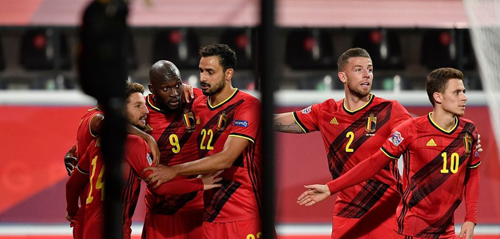 [欧国联]比利时4-2丹麦 卢卡库双响