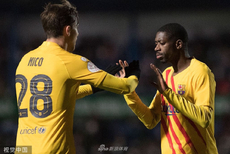 [国王杯]利纳雷斯1-2巴萨 登贝莱破门