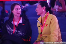 汤杯决赛谢杏芳张宁场边热聊