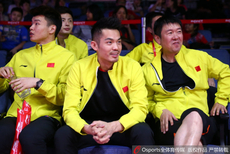 林丹观战汤杯中印之战