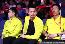 林丹观战汤杯中印之战