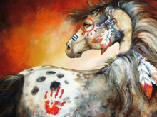 印第安人画的马符号