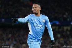 [欧冠]曼城2-1巴黎 热苏斯打入制胜球