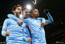 [欧冠]曼城2-1巴黎 热苏斯打入制胜球