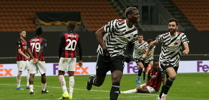 [欧联杯]AC米兰0-1曼联 博格巴替补破门