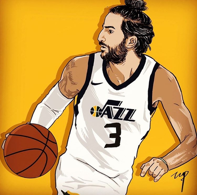 一组特点很鲜明的nba球星画作 青蜂侠满分,马努表情抢镜了!