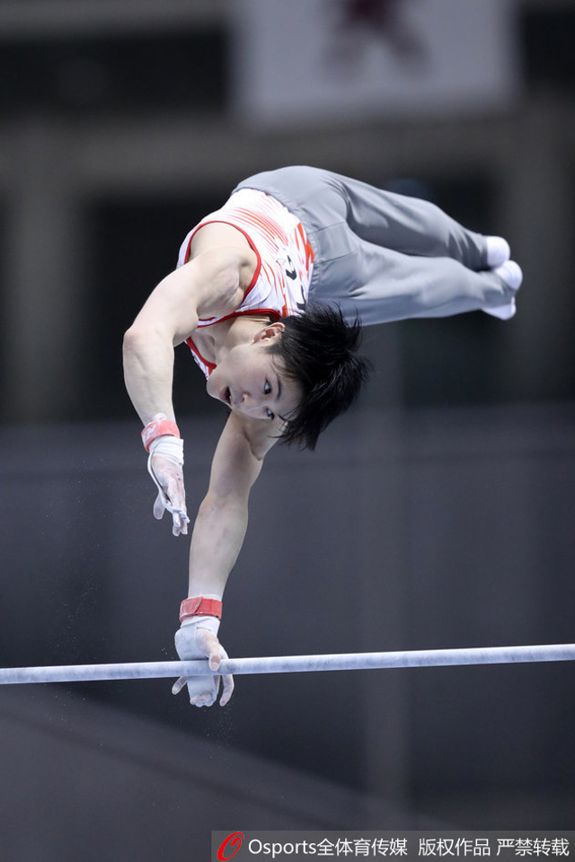 内村最后一项单杠逆转