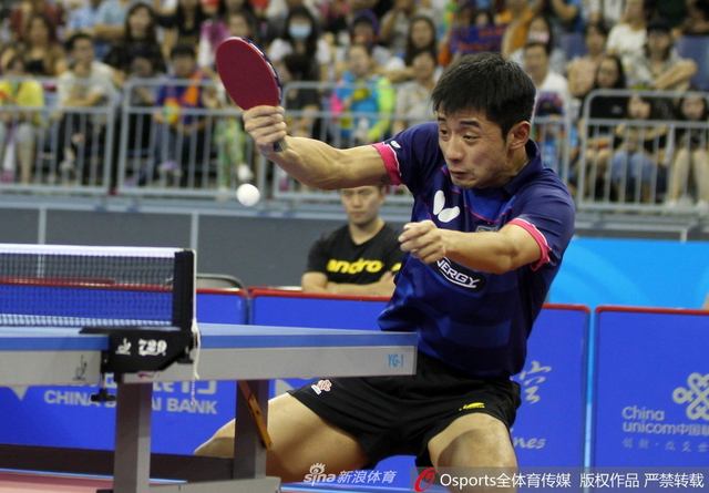 男单1/8决赛张继科负周恺