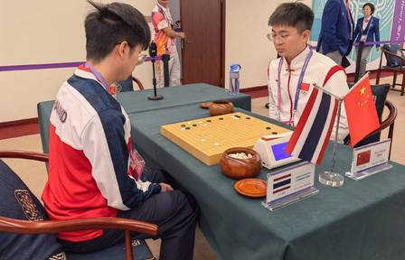 亚运围棋男团预赛 中国-泰国
