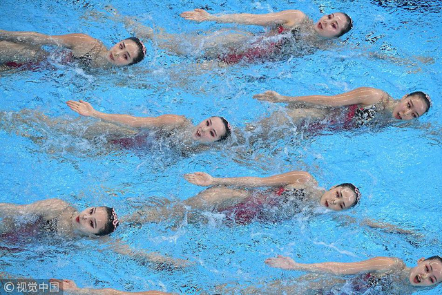 亚运会花样游泳集体项目技术自选：中国队出战
