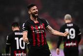 [意甲]米兰1-1萨勒尼塔纳 吉鲁头球建功