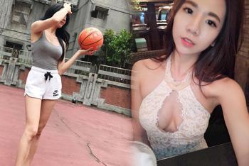 篮球场竟有美艳台妹