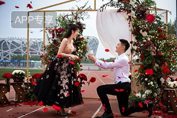 短跑名将求婚美女主持