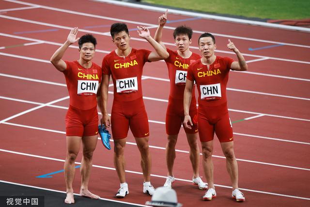 男子4x100米中国队获第四