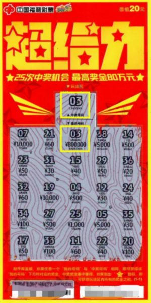 中奖彩票