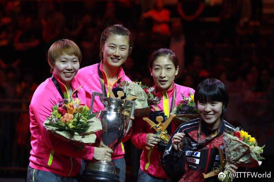 　图据：ITTFWorld官方微博