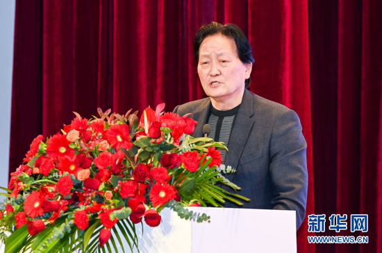 全国青少年校园足球专家委员会副主任委员、前中国国家男子足球队主教练 朱广沪致辞。
