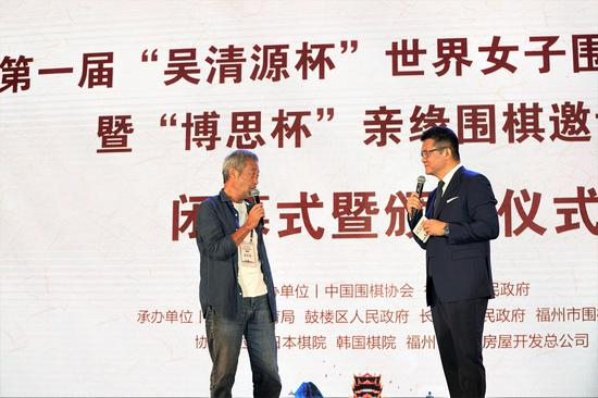 张斌现场提问影片《吴清源》导演田壮壮
