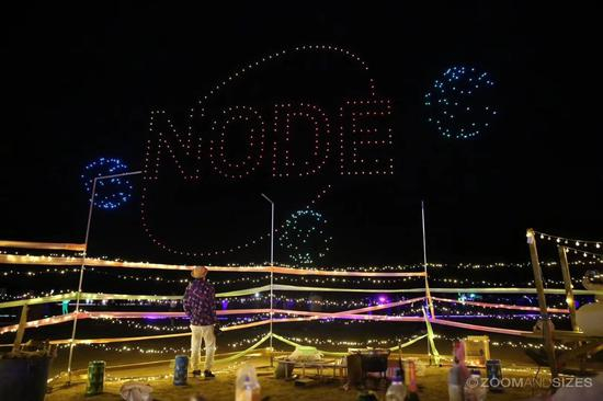 NODE星球上的无人机表演