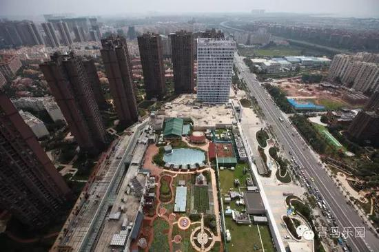 天马行空国际马术学院实拍俯视图