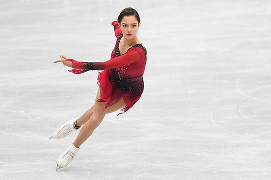 世界冠军、平昌奥运亚军梅德韦杰娃。视觉中国 资料