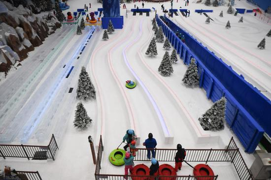 湘江欢乐城欢乐雪域内景。