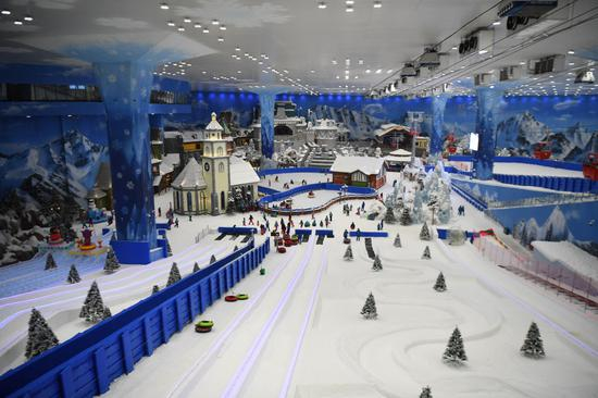 湘江欢乐城欢乐雪域内景。