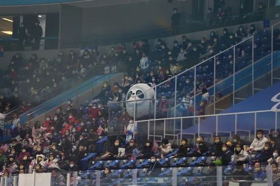 观看这场焦点比赛的观众们