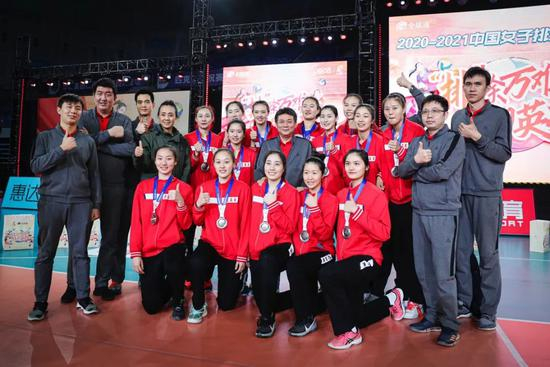 江苏女排获得亚军