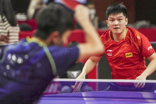  樊振东热身赛4-0击败马龙。