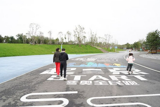 冬奥公园马拉松长跑路线，石景山区供图，央广网发