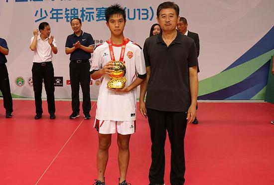 最佳运动员奖：范浩林（广东汕尾睿荣足球俱乐部）