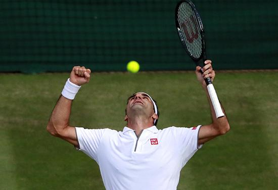 男单半决赛，费德勒战胜了纳达尔。东方IC 图