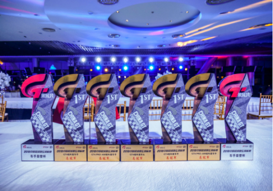 图为：信中利阿斯顿·马丁车队获得荣誉