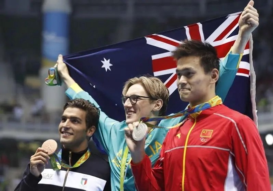 孙杨拿银牌笑不出来