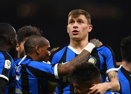 巴雷拉是国米本赛季冠军成员绝对主力