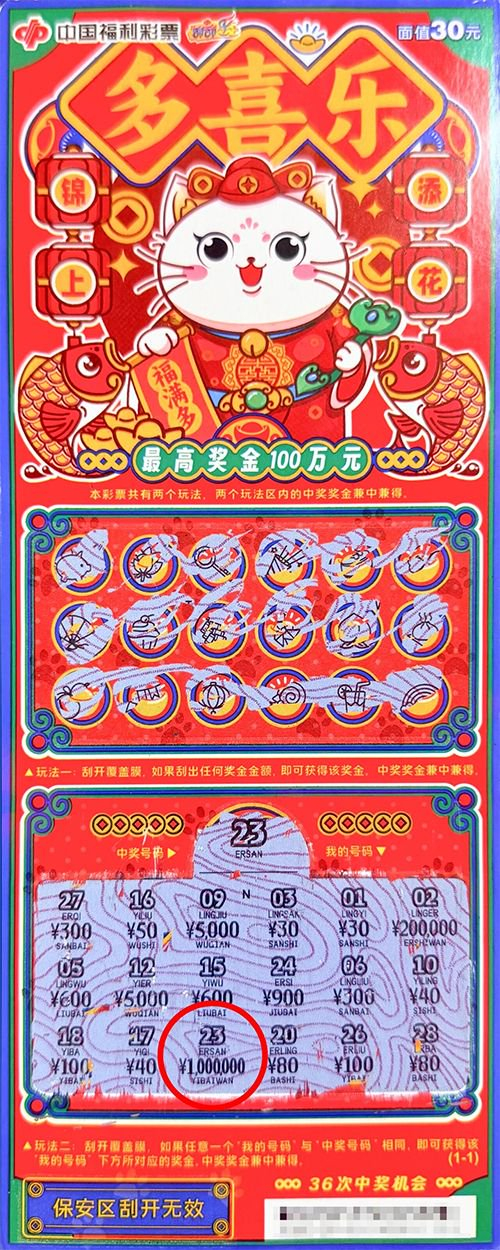 中奖彩票