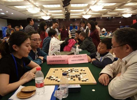 队际赛：中铁总公司围棋队胜珍珑教育围棋教室队