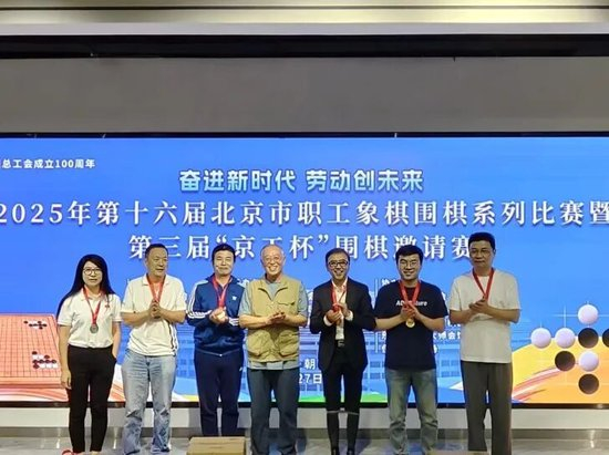 王孝东为公开组第1-6名颁奖