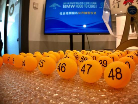 图：与队伍编号相对应的抽奖小球