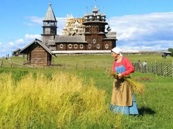 基日岛的农村风光