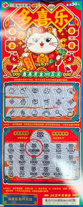 中奖彩票
