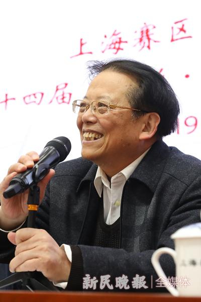 图说：胡荣华在开幕式上 新民晚报记者 李铭珅 摄