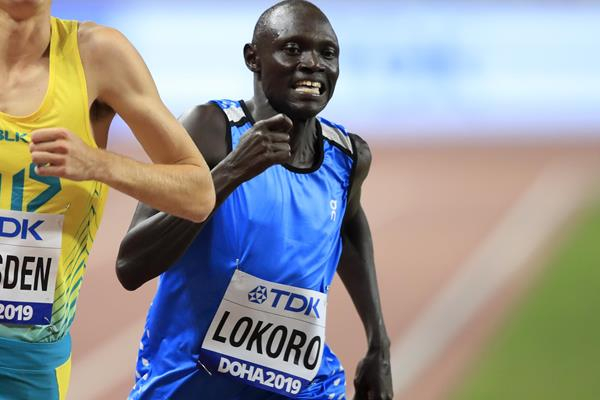 难民运动员队成员Paulo Amotun Lokoro在IAAF世界田径锦标赛多哈2019（Getty Images）©版权所有