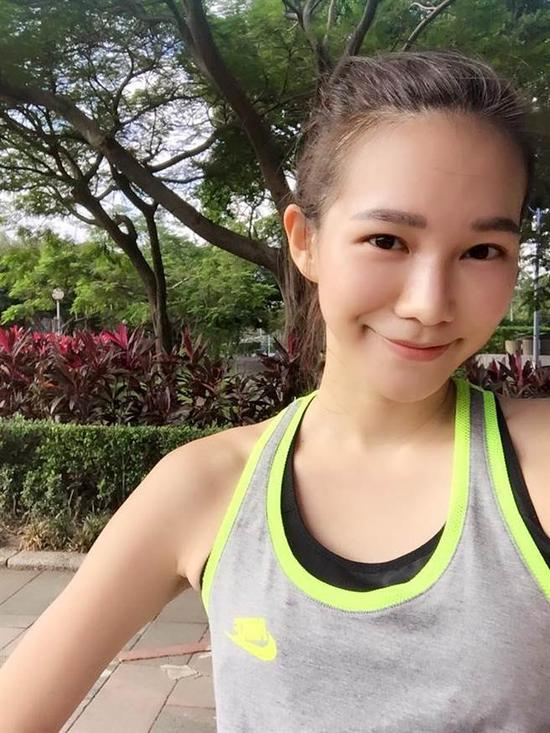 伊林模特儿陈韦利（图片来源：摘自陈韦利脸书）