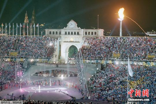 资料图：1992年巴塞罗那奥运会开幕式