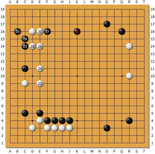 2016年12月29日，Master执黑胜於之莹